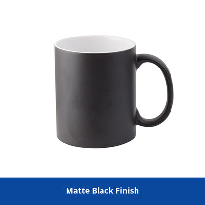 11oz Black Coloured Changing Mugs