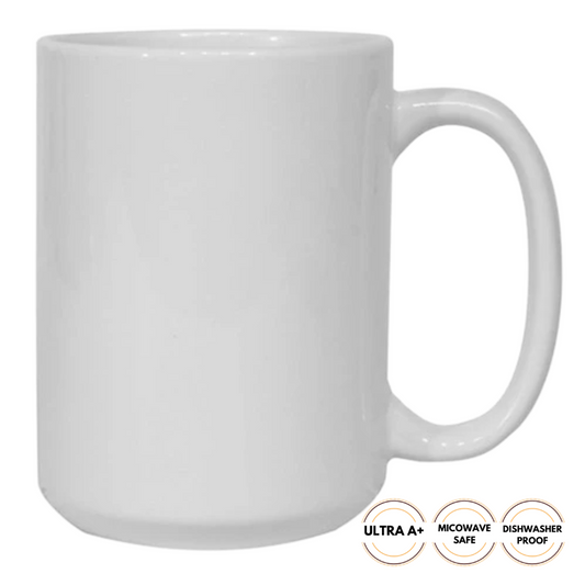 15oz White Blank Sublimation Mugs