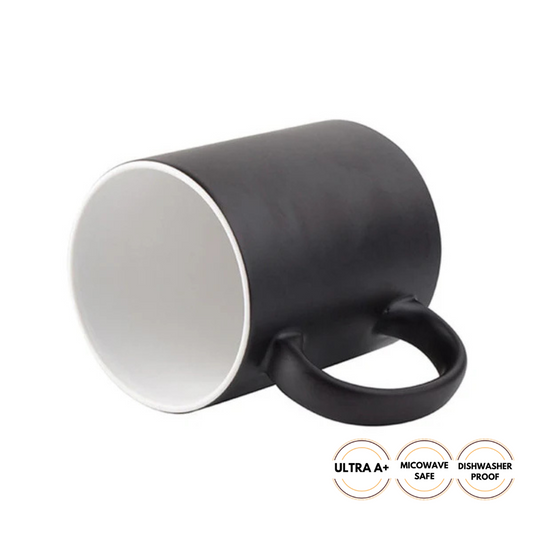 11oz Black Coloured Changing Mugs